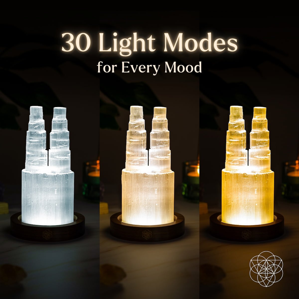 Two-Tower Selenite Lamp – Deep Energy Cleanse & Reset Conscious Items