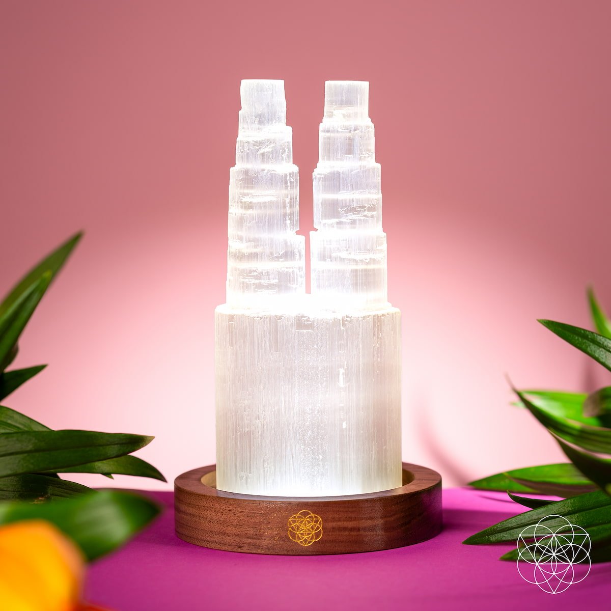 Two-Tower Selenite Lamp – Deep Energy Cleanse & Reset Conscious Items